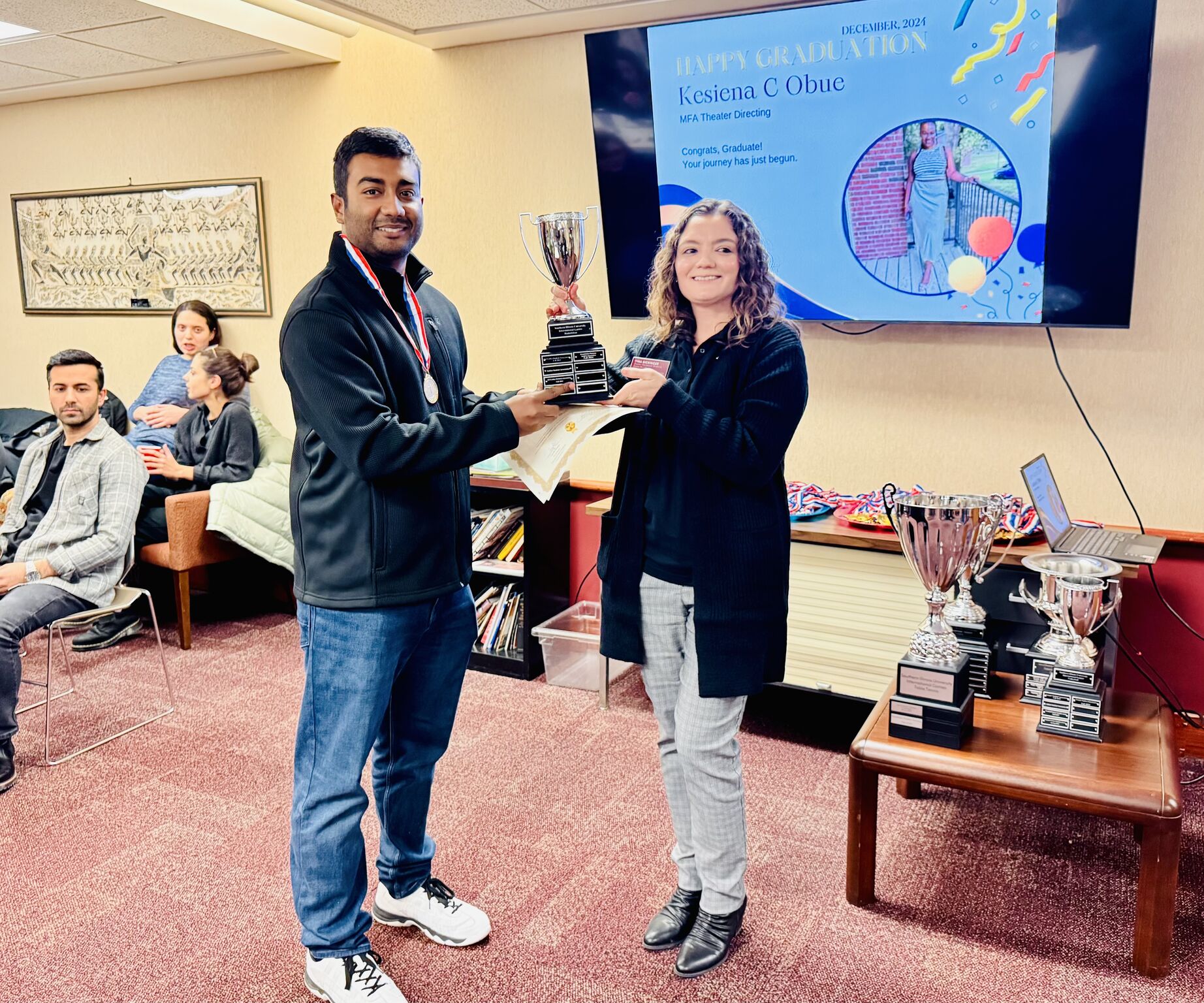 Champions in Badminton Event — Fall Games 2024, SIUC